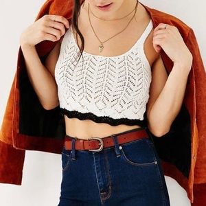 NWOT - Urban Outfitters- Kimchi Blue Knit Crop Top